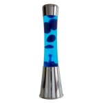 Lampe � lave - fisura - mod�le vintage - couleur bleue - 25w - dimensions 11x11x395 cm