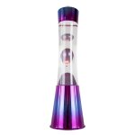 Lampe � lave - fisura - violet iridescent - 11 x 11 x 395 cm - �lectrique - halog�ne