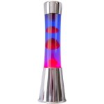 Lampe � poser - fisura - lt0496 - rouge et violet - base en chrome - 25w halog�ne
