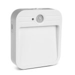 Lampe led - maclean - rechargeable usb - capteur de mouvement - 4000k - int�rieur