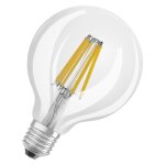 Lampe led dimmable osram superstar avec rendu des couleurs lev (cri90) base e27 aspect filament 4000 ...