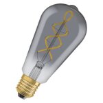 Lampe led osram vintage 1906� classic edison fil e27 fum�e 4w 140lm 1800k - osram - blanc chaud - int�rieur ...