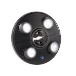 Lampe led parasol - luminea - noir - 4 spots rotatifs - pied lat�ral - 300 cm