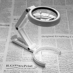 Lampe loupe  8 del 5x 11x double usage - surenhap - blanc