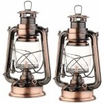 Lampe � p�trole anika - lunartec - aspect bronze - convivialit� - flamme - voyage dans le temps