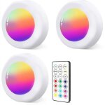 Lampe de placard led rechargeable avec telecommande 3pcs Lampe de placard led rechargeable avec telecommande 3pcs