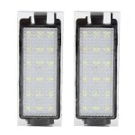 Lampe de plaque dimmatriculation  led pour twingo / clio / megane / lagane - mxzzand - noir - 2pcs - ...