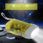 Lampe de poche dynamo à 3 led lampe de camping à manivelle de presse à main Lampe de poche dynamo à 3 led lampe de camping à manivelle de presse à main