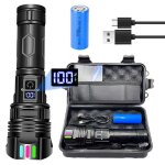 Lampe de poche rechargeable 120000 lumens 5 modes dclairage lampe torche led ultra puissante ip67 tanche ...