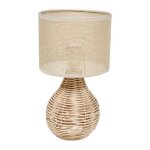 Lampe rotin abat - jour naturel