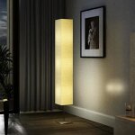 Lampe de salon sur pied alu 170 cm lampe del clairage salle de sjour appartement 22 x 22 x 170 cm