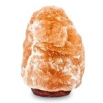 Lampe de sel dhimalaya naturelle socle bois r�glage intensit�