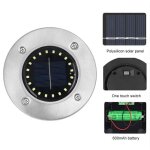 Lampe solaire extérieur 4 pièces 20 led lumière au sol solaire blanc chaud ip65 imperméable spot luminaire ... Lampe solaire extérieur 4 pièces 20 led lumière au sol solaire blanc chaud ip65 imperméable spot luminaire ...