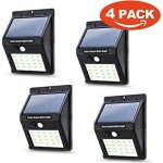 Lampe solaire extérieur - onever - 20 led avec détecteur de mouvement - noir Lampe solaire extérieur - onever - 20 led avec détecteur de mouvement - noir