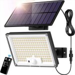 Lampe solaire - folaya - 172 led - d�tecteur de mouvement - ip65 - �clairage ext�rieur