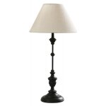 Lampe sur pied culot e27 - r�sine - noir - interiors