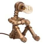 Lampe - surenhap - robot tuyau - style industriel - peinture haute temprature - e27 inclus