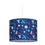 Relaxdays lampe suspendue pour chambre d?enfant motif espace hxd: 155x35 cm suspension lustre plantes ...