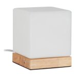 Relaxdays lampe de table e 14 pied en bois et verre blanc opale design scandinave hlp: 15x12x12 cm de ... Relaxdays lampe de table e 14 pied en bois et verre blanc opale design scandinave hlp: 15x12x12 cm de ...