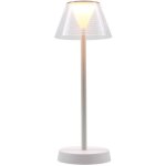 Lampe de table sans fil - lumisky - beverly white - h34 cm - led blanc chaud Lampe de table sans fil - lumisky - beverly white - h34 cm - led blanc chaud