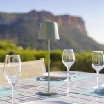 Lampe de table sans fil - lumisky - kelly olive - aluminium vert - led blanc dimmable - rechargeable ...