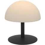Lampe de table sans fil - lumisky - neptune rock - h20 cm - pied en acier - gris - led blanc chaud et ...