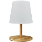 Lampe de table sans fil - lumisky - standy mini wood - h25 cm - pied en bambou naturel - led blanc chaud ... Lampe de table sans fil - lumisky - standy mini wood - h25 cm - pied en bambou naturel - led blanc chaud ...