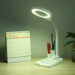 Lampe de table - shipenophy - loupe 5x 10x - 36 led - blanc - plastique - 220 - 250v