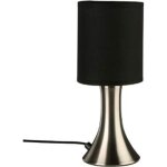 Lampe tactile touch métal 28cm noir & argent Lampe tactile touch métal 28cm noir & argent