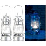 Lampe tempte led - lunartec - lot de 2 - 200 lm - 3w - 8000k - argent