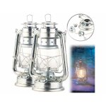 Lampe - tempte  ptrole - lunartec - anika - aspect zinc - vintage - 24 cm