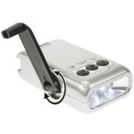 Lampe torche - zl388 / 5 - dynamo led - rechargeable - Économie dénergie - couleur grise Lampe torche - zl388 / 5 - dynamo led - rechargeable - Économie dénergie - couleur grise