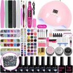 Lampe � uv led kit ongle gel - zgeer - vernis � ongles semi - permanent - rose - d�coration des ongles ...