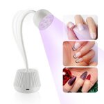 Lampe uv led mini lampe uv sche ongles portable 360 - degr pliable en forme lotus nail lampe