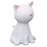 Lampe veilleuse enfant led chat 19cm blanc
