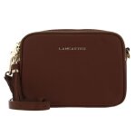 Sac  paule bandoulire - lancaster - mademoiselle ana - cuir de vache - marron - compact