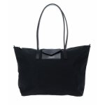 Sac  bandoulire - lancaster - smart kba - noir - nylon - cuir de vache