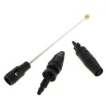 Lance + buse jet plat + rotabuse - nettoyeur haute pression mac allister - lances