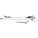 Lance tlescopique - rain - aluminium - longueur extensible 08  22 m - buse rglable - adaptateurs inclus ...