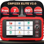 Lancement crp123x v2. 0 elite valise diagnostic auto4 systmes - abs srs transmission moteur diagnostic ...