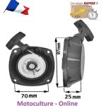Lanceur / dmarreur - husqvarna - bestgreen - go - on - alpina - komatsu - 72 mm fixation