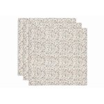 Lange gaze de coton small 70x70cm fleurs retro (3 pcs) par jollein