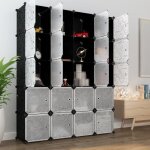 Langria 20 - cube armoire de chambre avec porte meuble de rangement avec penderie modulable tige à vêtements ... Langria 20 - cube armoire de chambre avec porte meuble de rangement avec penderie modulable tige à vêtements ...
