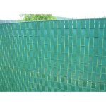 Lani�re pvc pour palissade largeur 43 mm x 60 m + 100 clips - gris - jardiline