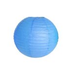 Boule papier bleu roi 40cm - lampion papier en papier de riz - lanterne japonaise bleu roi pour d�coration ...