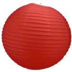 Lanterne boule papier rouge 50 cm rouge