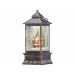 Lanterne - infactory - no�l avec neige tourbillonnante - led blanc chaud - d�coration int�rieure - 85x220x85 ...