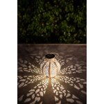 Lanterne m�tal vintage beige 10 lumens h17cm - galix