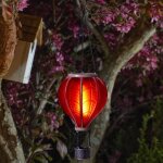 Lanterne - smart garden - ballon montgolfière - Énergie solaire - effet flamme - multicolore Lanterne - smart garden - ballon montgolfière - Énergie solaire - effet flamme - multicolore