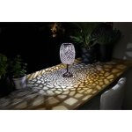 Lanterne solaire - galix - g2003 - m�tal cuivr� - led blanche 10 lumens - h35 cm